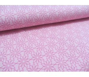 Jersey Kombistoff Blumen Blüten türkis